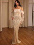 Pearl & Gold Elegance Gown